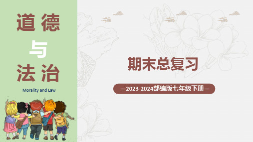 期末总复习 课件(29张PPT)- 2023-2024学年统编版道德与法治七年级下册