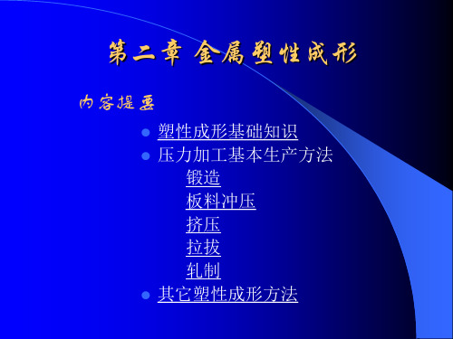 材料成型工艺基础金属塑性成形课件