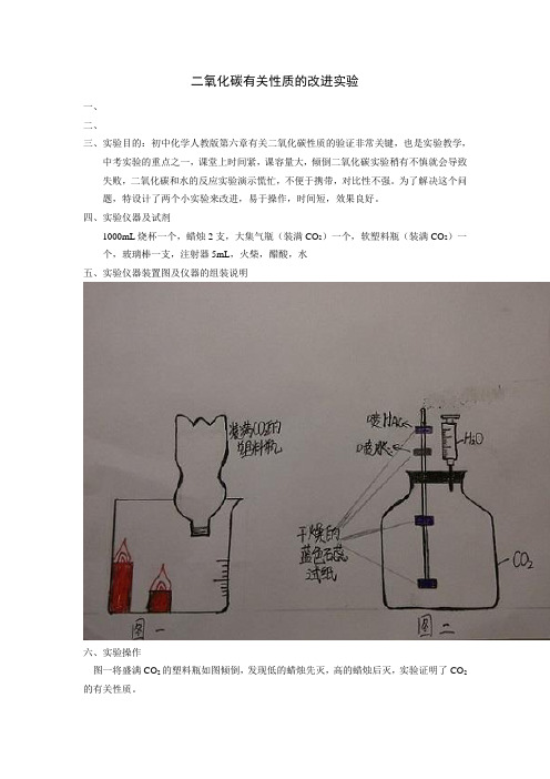 二氧化碳有关性质的改进实验