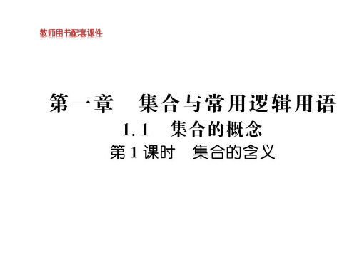 集合的含义【新教材】人教A版高中数学必修第一册课件PPT3