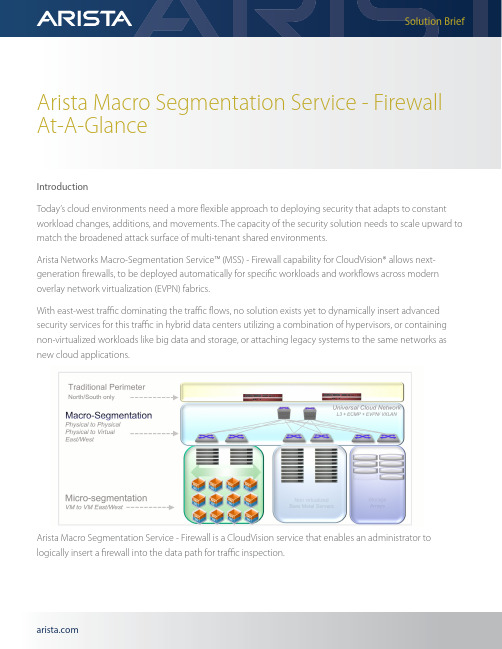 阿里斯塔 Macro-Segmentation Service （MSS）产品说明书