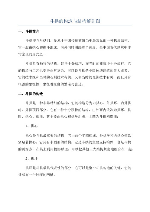 斗拱的构造与结构解剖图