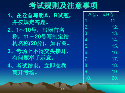 (整理)组织学与胚胎学切片考试.ppt