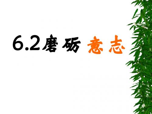 6.2磨砺意志(第2课时)
