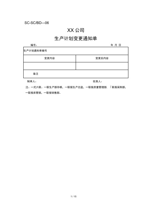 PMC常用表格