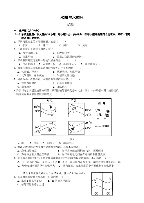 专题三水圈与水循环2