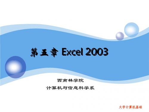 第五章EXCEL2003