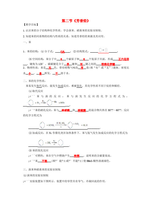 高中化学 第二章 烃和卤代烃 2.2 芳香烃导学案 新人教版选修5-新人教版高二选修5化学学案