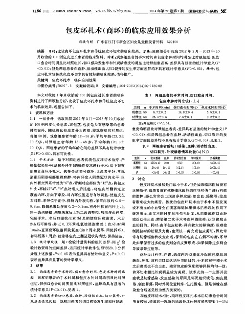 包皮环扎术(商环)的临床应用效果分析