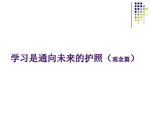 学习是通向未来的护照(ppt文档)