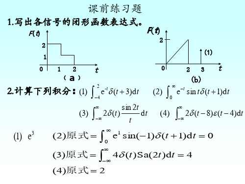 信号与线性系统-绪论及第一章(2nd)