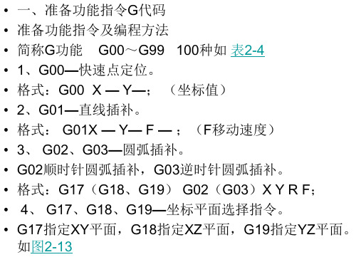 数控编程中的常用指令