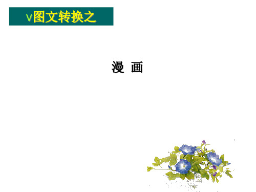 高考一轮复习《图文转换漫画》优质PPT