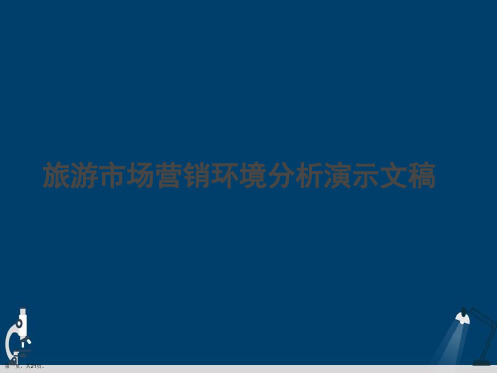 旅游市场营销环境分析演示文稿