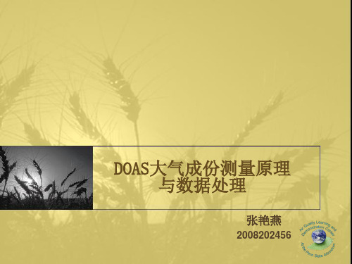 差分吸收光谱技术DOAS介绍1