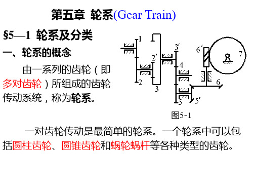 《机械设计基础》第5章 轮系