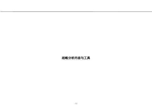 110罗兰贝格_战略分析内容和工具