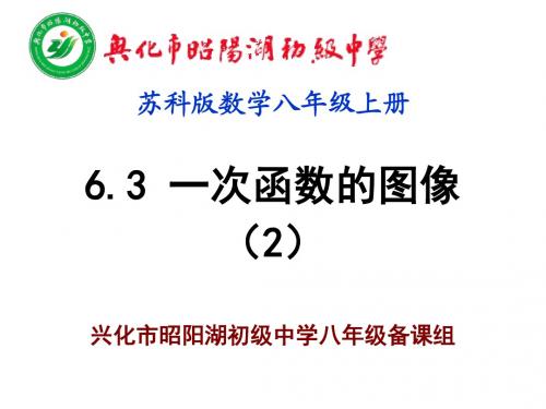 6.3 一次函数的图像(2)