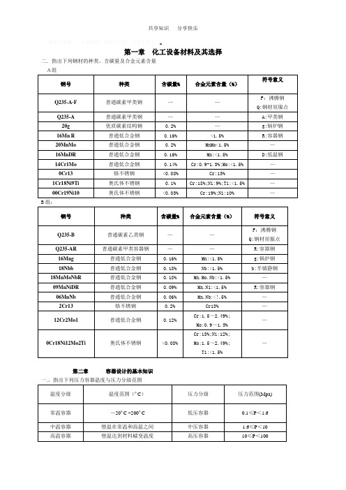 《化工设备机械基础》习题解答10146