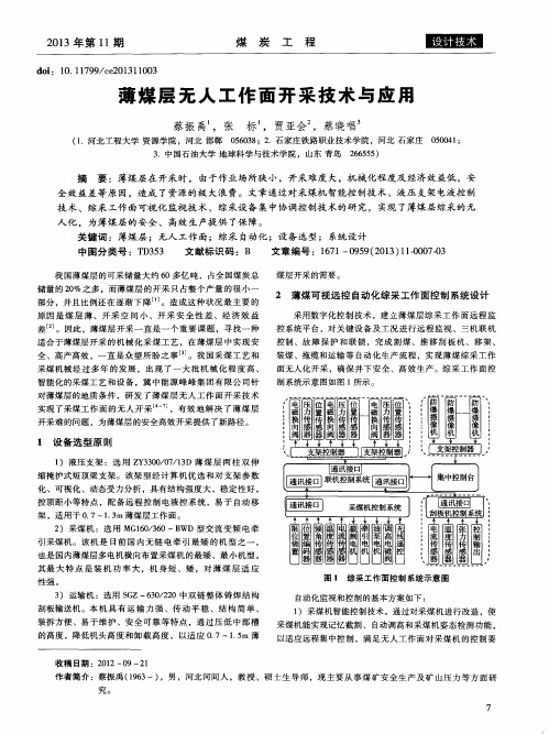 薄煤层无人工作面开采技术与应用