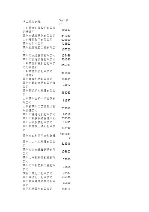 莱州知名企业
