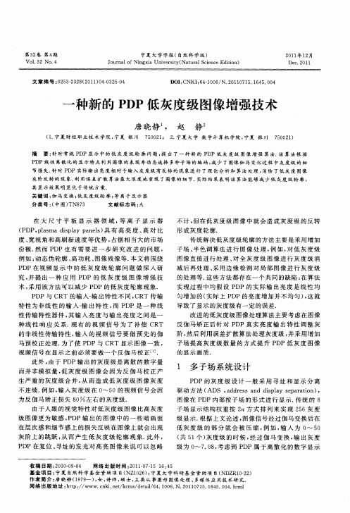 一种新的PDP低灰度级图像增强技术
