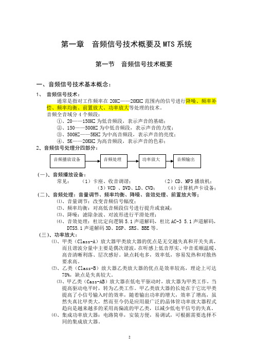 1.音频技术基本知识