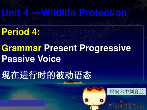 现在进行时的被动语态 ppt