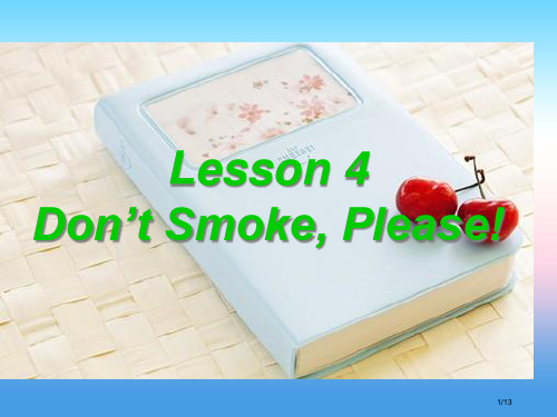 九年级英语上册 Unit 1 Stay Healthy Lesson 4 Don’t Smoke,P