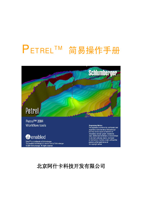 Petrel 简易操作手册