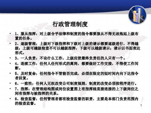 岗前培训资料(制度)