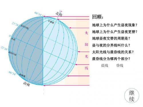 地球的运动 地方时、区时及日期变更