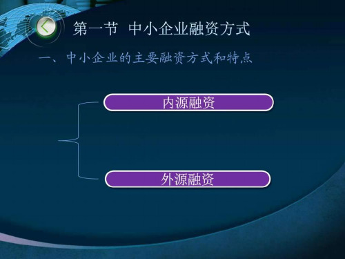 第三章中小企业融资战略图文ppt课件