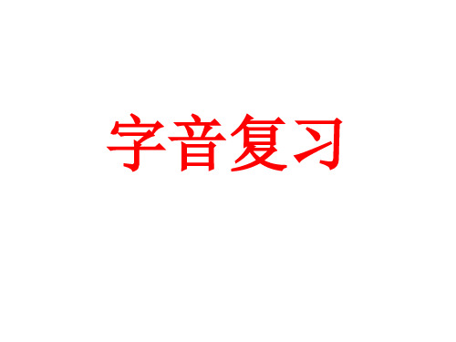 中考总复习易错字音汇总答案(小丸子老师)