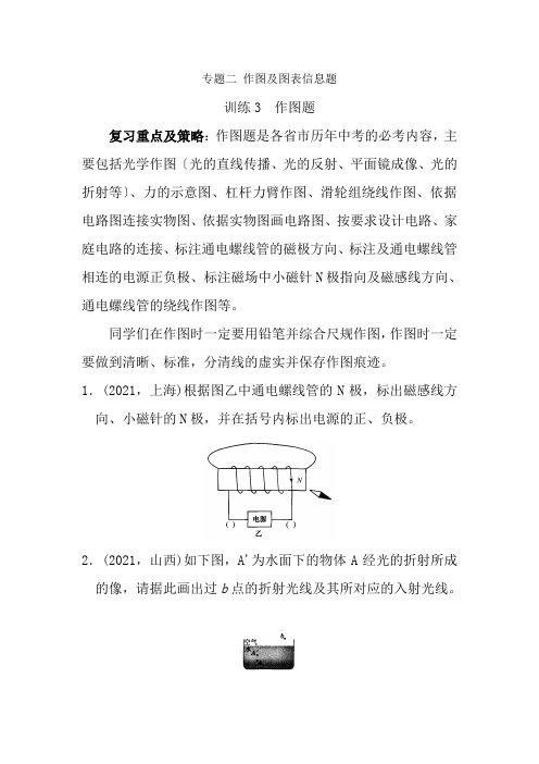 中考物理复习专题二作图与图表信息题作图题