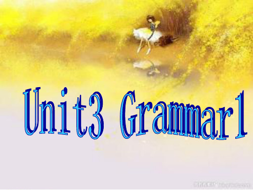 牛津译林版八年级英语下册Uunit3 Grammar1精品课件