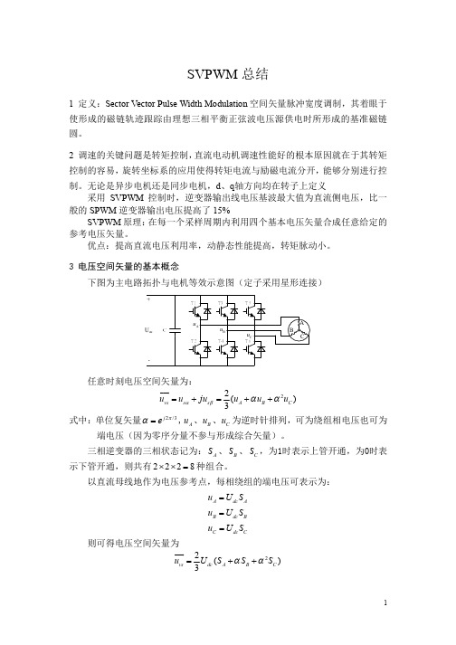 SVPWM个人总结与归纳