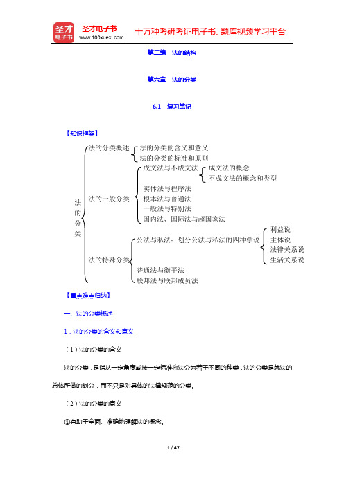 葛洪义《法理学》笔记和课后习题(含考研真题)详解-第二编 法的结构【圣才出品】