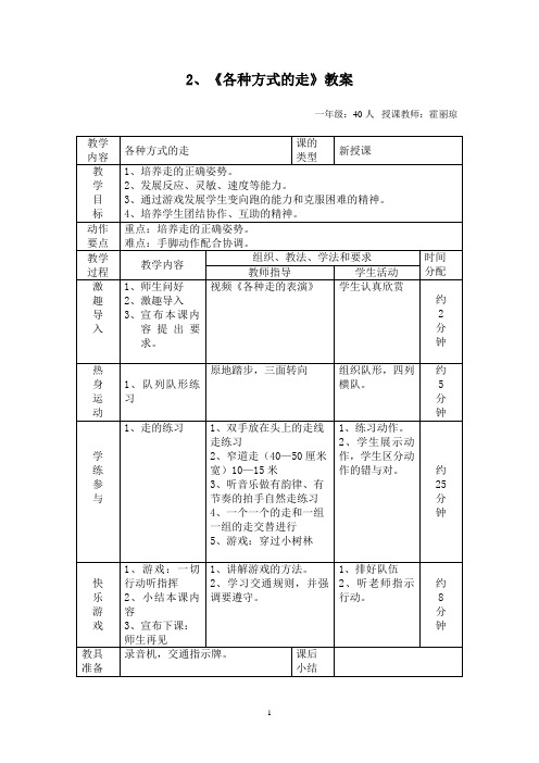 《各种方式的走》