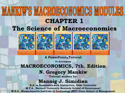 MANKIW'S MACROECONOMICS MODULES