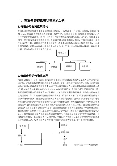 奇瑞汽车销售模式分析