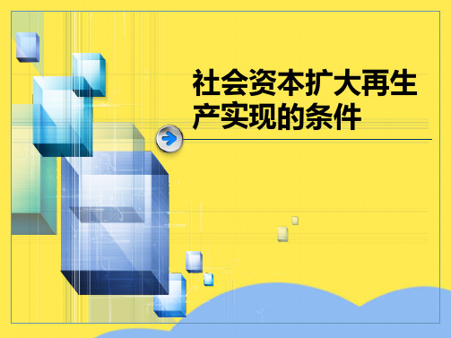 社会资本扩大再生产实现的条件(“条件”相关文档)共6张