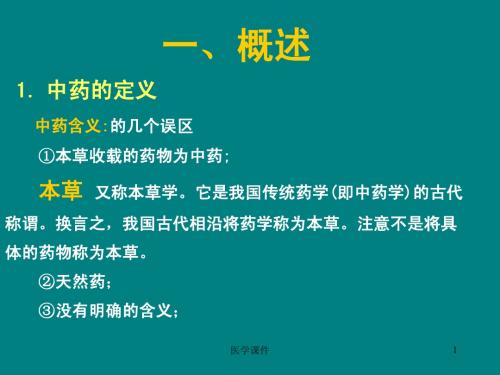 中医养生保健--中药学总论  PPT课件