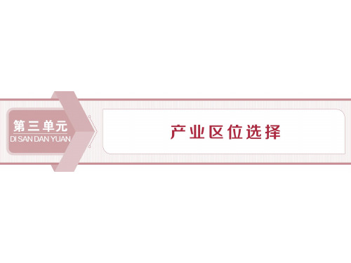 (新教材)2019-2020学年鲁教版地理必修第二册同步配套课件：第三单元第一节 农业的区位选择