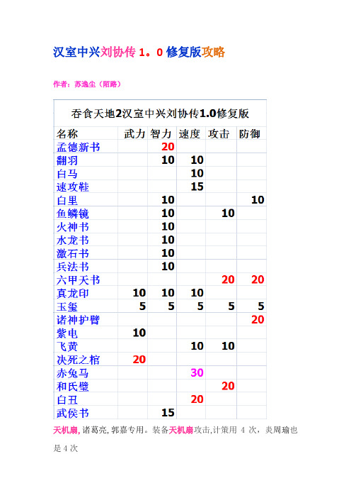 汉室中兴刘协传1.0