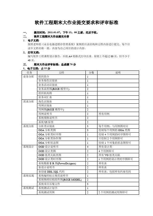 软件工程期末大作业