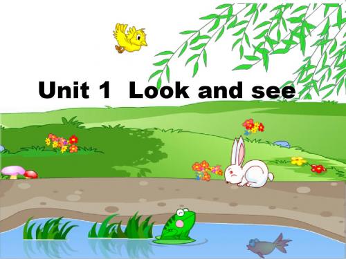 2019学年小学英语一年级下册 (牛津深圳版)《Unit 1 Look and see》ppt课件