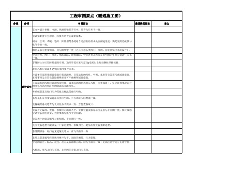 工程审图要点(暖通施工图)