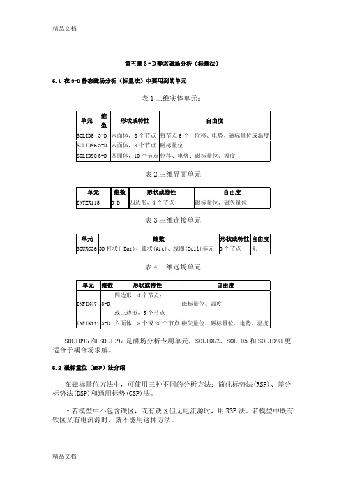 (整理)ANSYS电磁场分析指南第五章3-D静态磁场分析标量法.