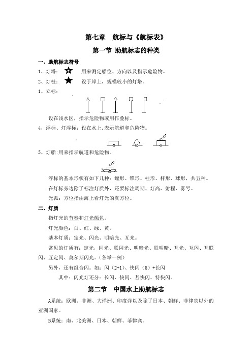 第七章  航标与《航标表》